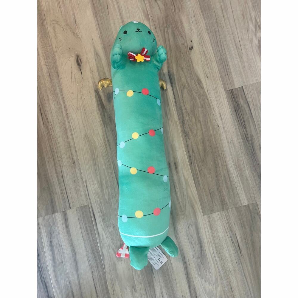 Mewaii Long Christmas Tree Cat Plush Body Pillow Stuffed Animal 40 Inch NWT